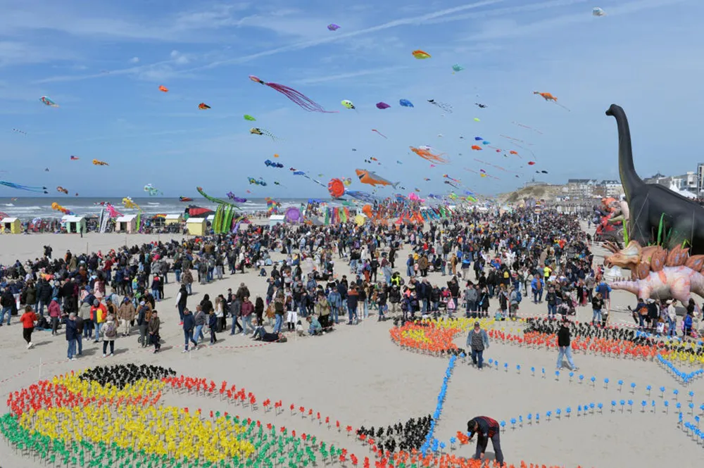 Cometas colombianos en el cielo de Francia (Foto: Departamento de Comunicación de la ciudad de Berck sur Mer)