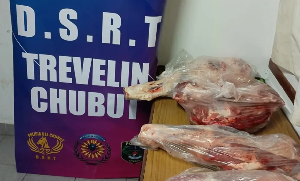 Carne faenada en Trevelin