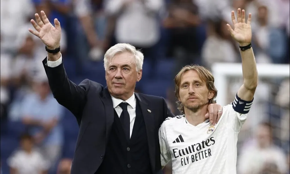 Despedida de Carlo Ancelotti y Luka Modric