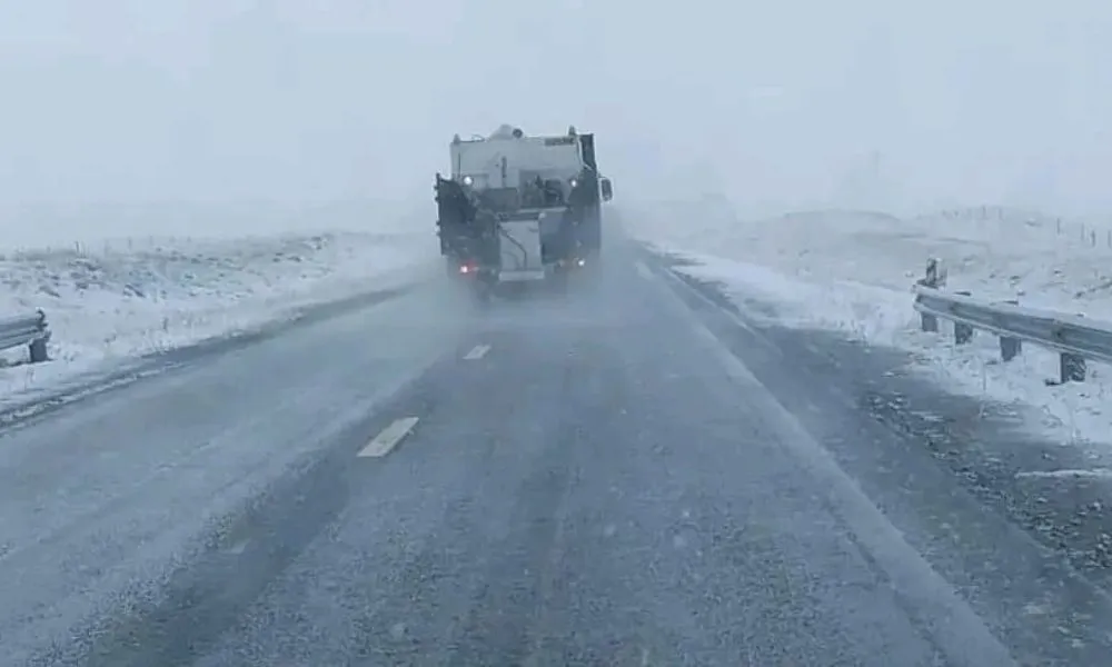 Nieve en las rutas de Santa Cruz