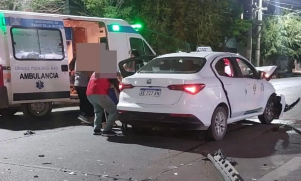 Choque en el centro de Trelew