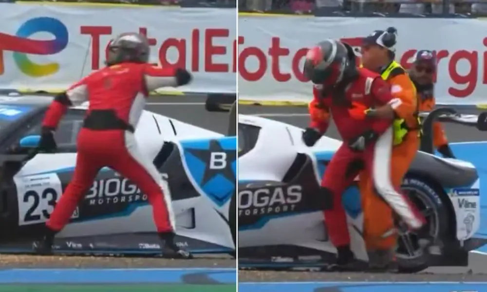 Forgione atacó el auto de su rival