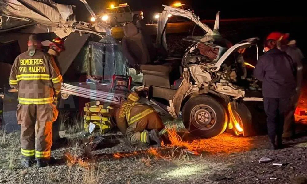 Estado en el que quedó uno de los vehículos
