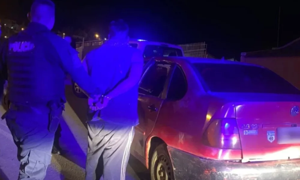 Detenido en un control