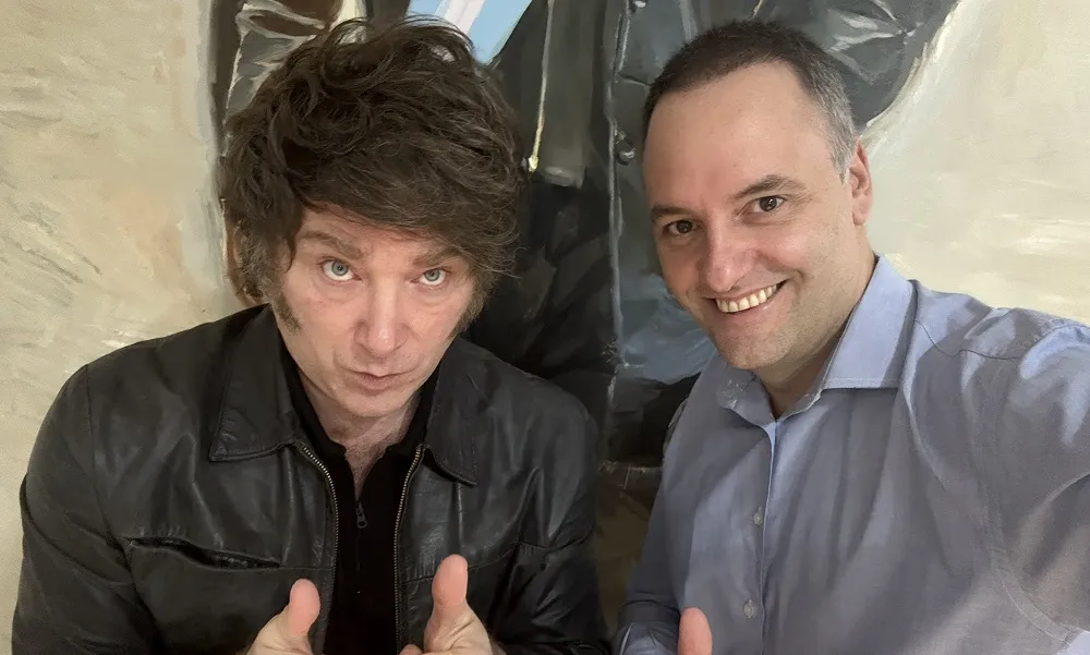 Javier Milei y Manuel Adorni