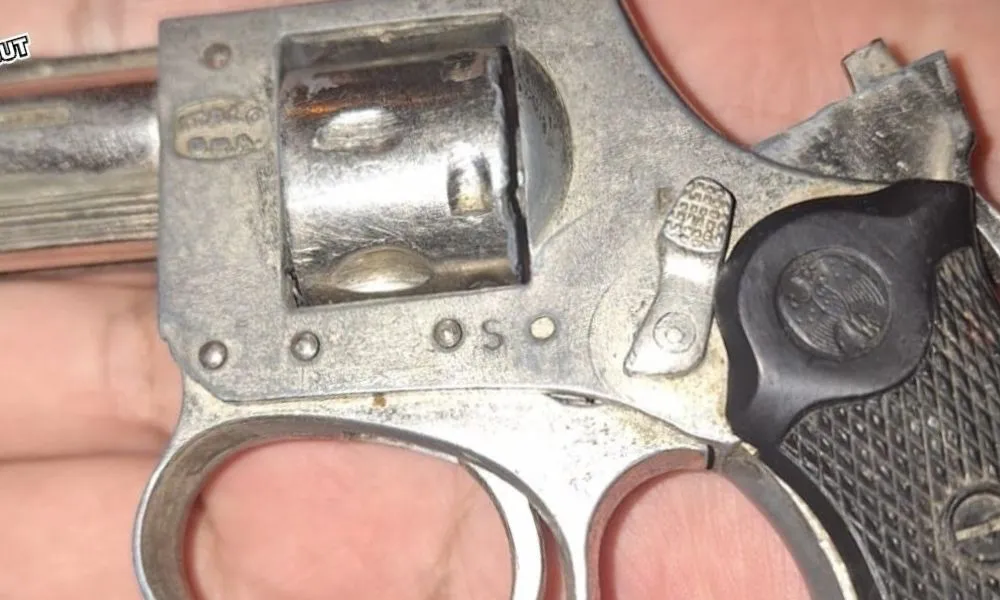 Arma entregada a la policía