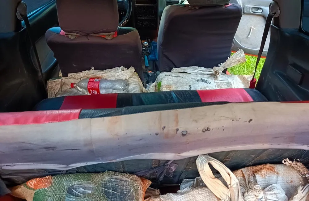 149 kilos de marihuana en un auto en Misiones